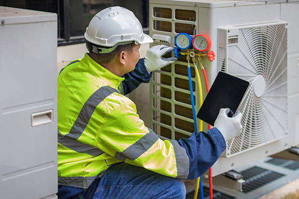 Professional Ac Installation technician working in Hamilton, MA